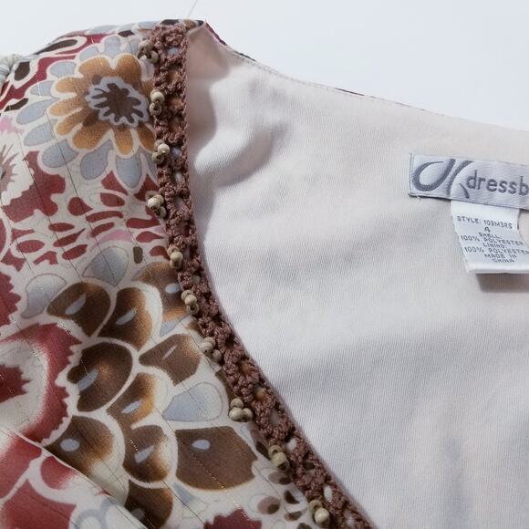 Y2K Metallic Stripes Midi Dress by Dressbarn - Picture 4 of 12